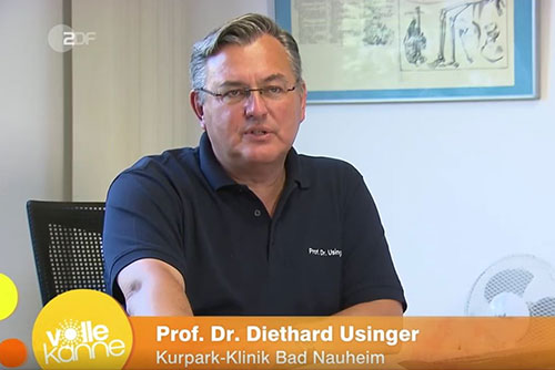 Prof. Dr. Usinger erklärt im ZDF die Ganzkörper-Kältetherapie